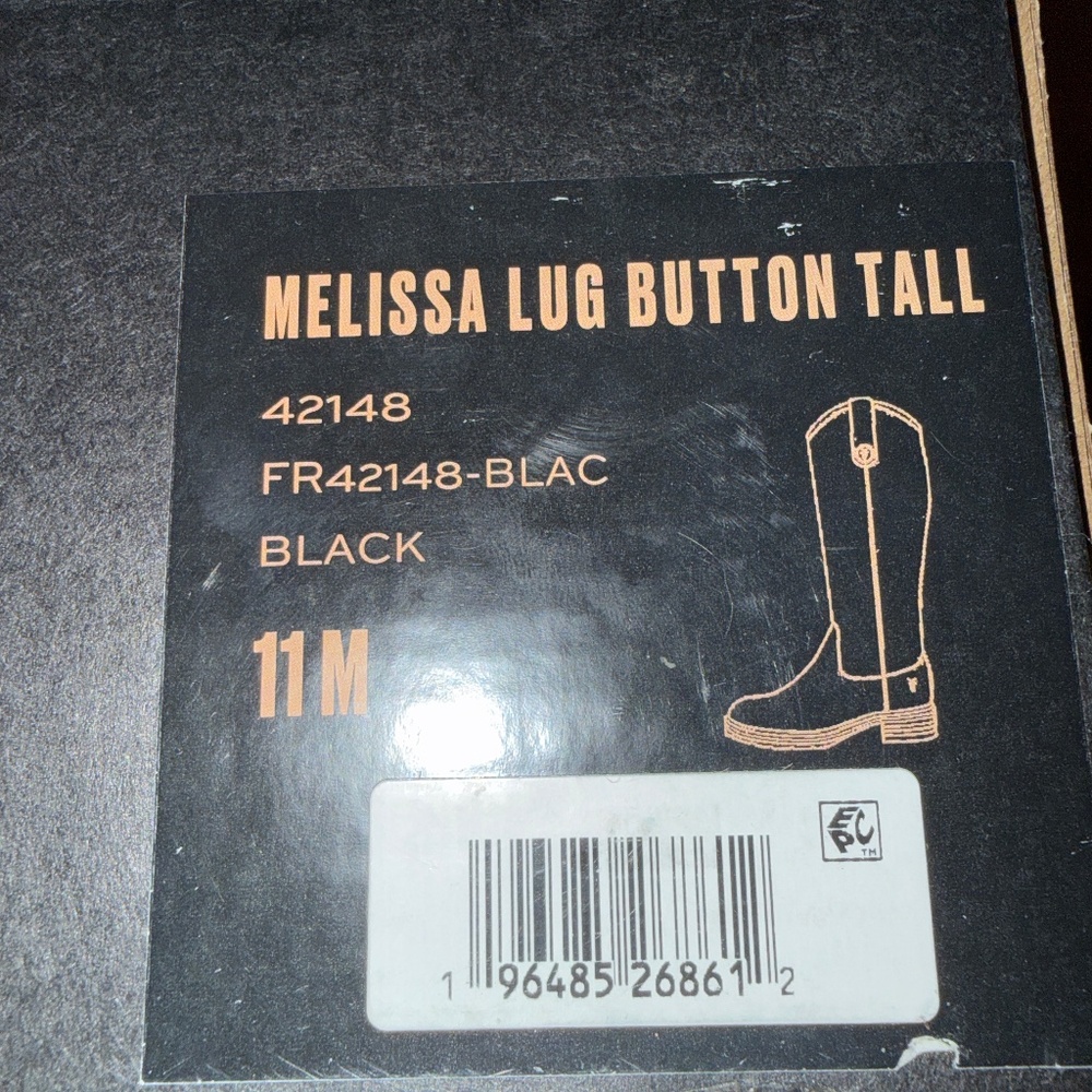 Frye Melissa Tall Boots - Size 11M Black - Picture 3 of 6
